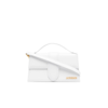 JACQUEMUS WHITE LE GRAND BAMBINO LEATHER TOP HANDLE BAG,213BA007300017585219