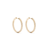 Anita Ko 18kt Yellow Gold Luna Diamond Hoop Earrings In Gold