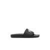 Balenciaga Paris Logo-print Rubber Slides In Black