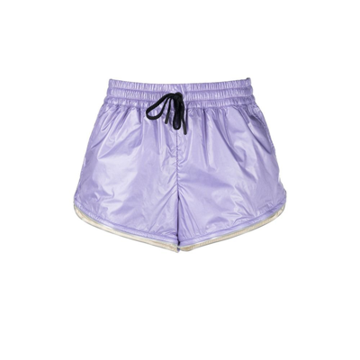 Moncler Purple Padded Ripstop Track Shorts