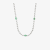 Gucci Sterling Silver Interlocking G Necklace In Silver
