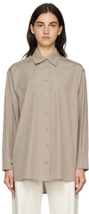 ARCH THE TAUPE DROPPED SHOULDER SHIRT