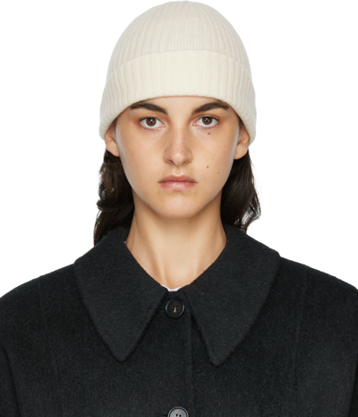 Arch The Ssense Exclusive Off-white Cashmere Beanie In Off White