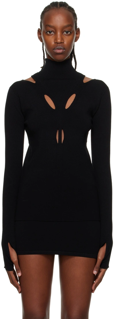Dion Lee Black Skivvy Turtleneck