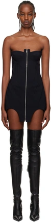 Dion Lee Black Double Arch Bustier Mini Dress | ModeSens
