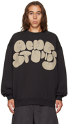 Acne Studios Fyre Bubble-logo Jersey Sweatshirt In Grey