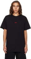 424 BLACK EMBROIDERED T-SHIRT