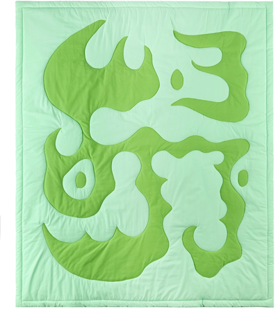Claire Duport Green Large Form I Blanket In Sage, Green
