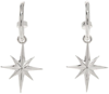 Stolen Girlfriends Club Star Anchor Silver Sterling Earrings In Sterling Silver