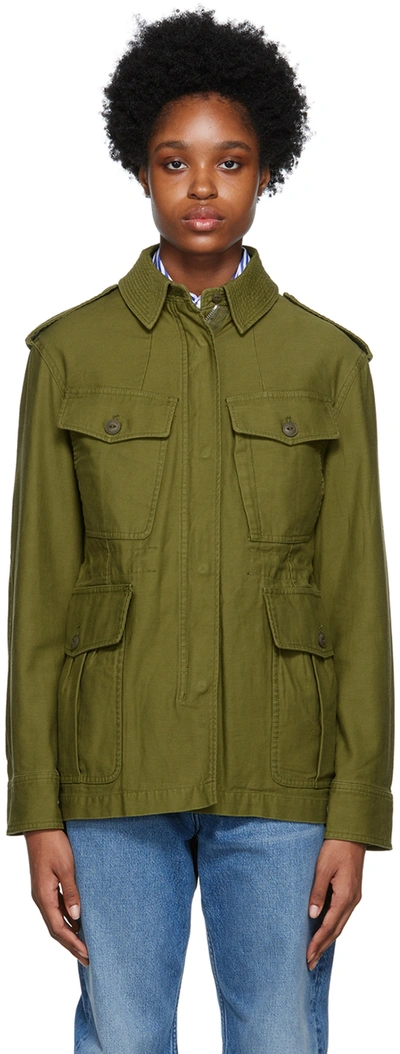 Rag & Bone Icons Lorenz Cotton Military Jacket In Green
