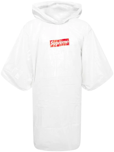 Supreme Ballpark Hooded Poncho In White