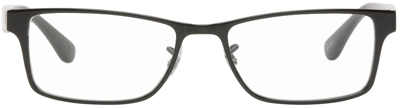 Ray Ban Unisex 53mm Rectangular Optical Glasses In Shiny Black