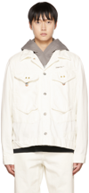 Objects Iv Life White Paneled Denim Jacket