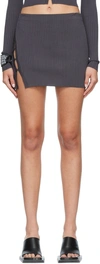 Ksubi Gray Transcend Miniskirt In Grey
