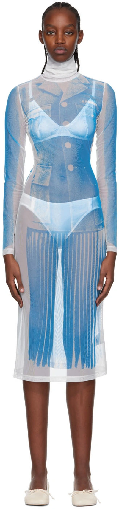 MM6 MAISON MARGIELA Trompe l'Oeil pleated mini ドレス MM6 MAISON MARGIELA Trompe l'Oeil pleated mini ドレス
