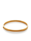 Monica Vinader Gold Essential Bangle In Gold