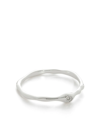 Monica Vinader Siren Muse Sterling Silver And 0.003ct Diamond Ring In Silver