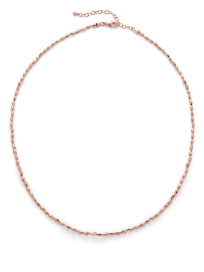 Monica Vinader Mini Nugget Adjustable Necklace In Pink