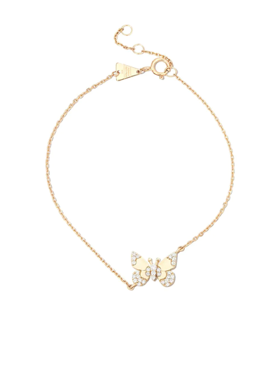Adina Reyter 14k Yellow Gold Enchanted Diamond Butterfly Charm Bracelet