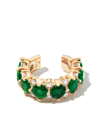 ADINA REYTER 14KT YELLOW GOLD EMERALD AND DIAMOND EAR CUFF