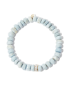 Sydney Evan 14kt Yellow Gold Opal And Diamond Bracelet In Gold