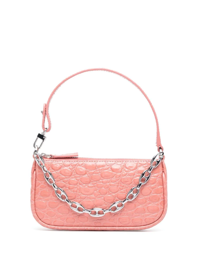 By Far Mini Rachel Chain Shoulder Bag In Pink