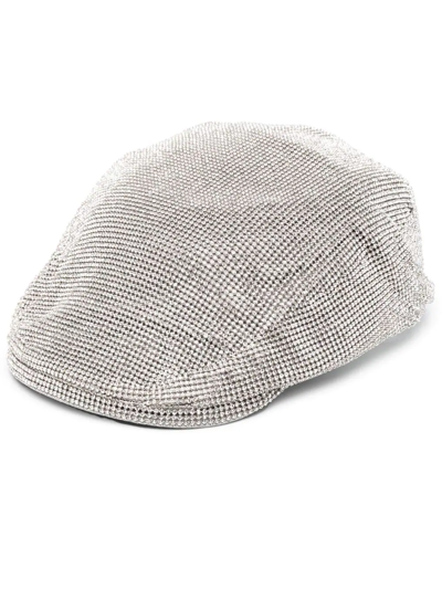 Kara Crystal-embellished Beret In Silver