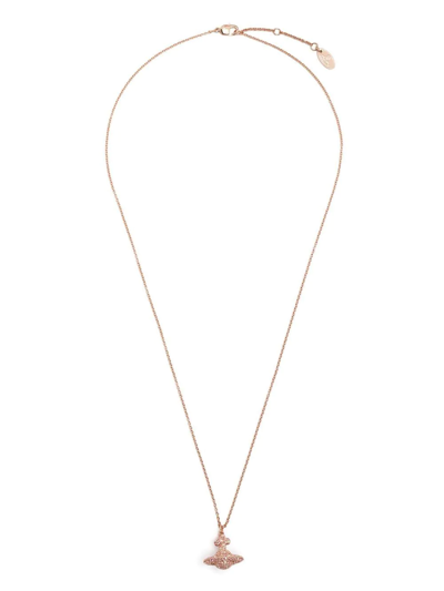 Vivienne Westwood Orb Pendant Necklace In Pink