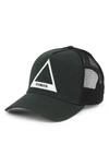 Hvman Triangle Mesh Trucker Hat In Black