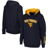 Colosseum Navy West Virginia Mountaineers Arch & Logo 1 Pullover Hoodie In Navy