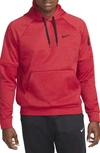 Nike Men's  Therma Therma-fit Hooded Fitness Pullover In Red