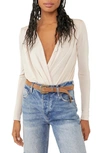 Free People Turnt Bodysuit In Blossom Pearl