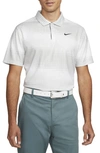 Nike Tiger Woods Dri-fit Adv Printed Golf Polo Shirt In White