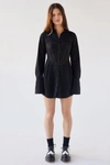 Urban Outfitters Uo Taurus Corset Shirt Dress In Black
