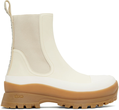 Stella Mccartney Trace Chelsea Boots In White