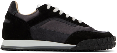 Spalwart Black Track Trainer Sneakers In Anthracite
