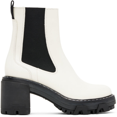 Rag & Bone White Shiloh Boots In Antique White