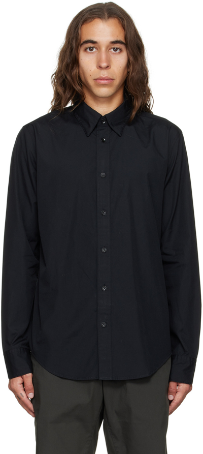 Rag & Bone Icons Zac 365 Slim-fit Cotton-poplin Shirt In Black