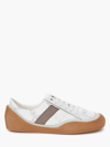 Jw Anderson Bubble Low Top Leather & Canvas Sneakers In White