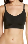 True & Co. True Body Lift Wireless Hook Back Triangle Bra In Black