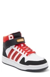 Adidas Originals Postmove Mid Sneaker In Ftwr White/red/orange