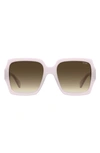 Moschino 56mm Gradient Square Sunglasses In Pink