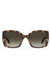 Moschino 54mm Gradient Square Sunglasses In Havana 2 / Brown Gradient