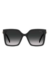 Moschino 55mm Gradient Square Sunglasses In Black