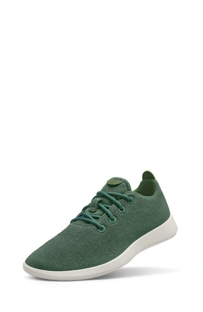 Allbirds Wool Runners Trainer In Thunder Green