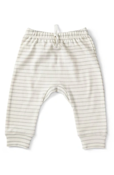 Pehr Babies' Stripes Away Pants In Pebble
