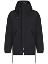 DOLCE & GABBANA BLACK PADDED PARKA COAT