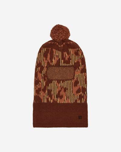 Acne Studios Wool Balaclava Brown In Multicolor