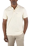 Tailor Vintage Airotec Stretch Slub Jersey Short Sleeve Polo In Natural