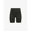 Girlfriend Collective High-rise Stretch-woven Cycling Shorts In Black